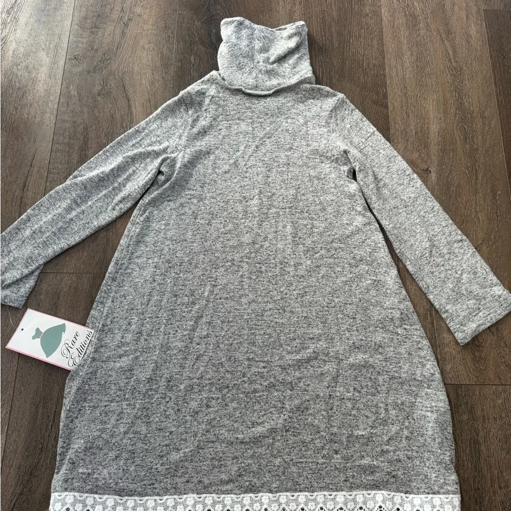Rare Editions Gray Knit Dress, girl’s size 6, new with tags!